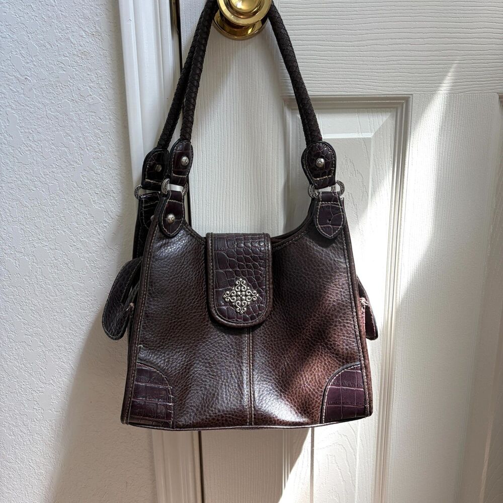 y2k vintage boho western dark brown shoulder bag 👜🤎